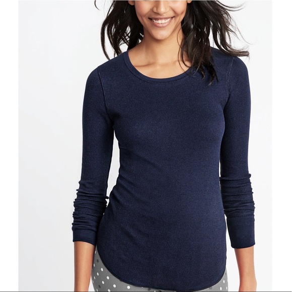 NWT GAP Thermal Crew / Waffle Long Sleeve T-Shirt - Picture 13 of 13